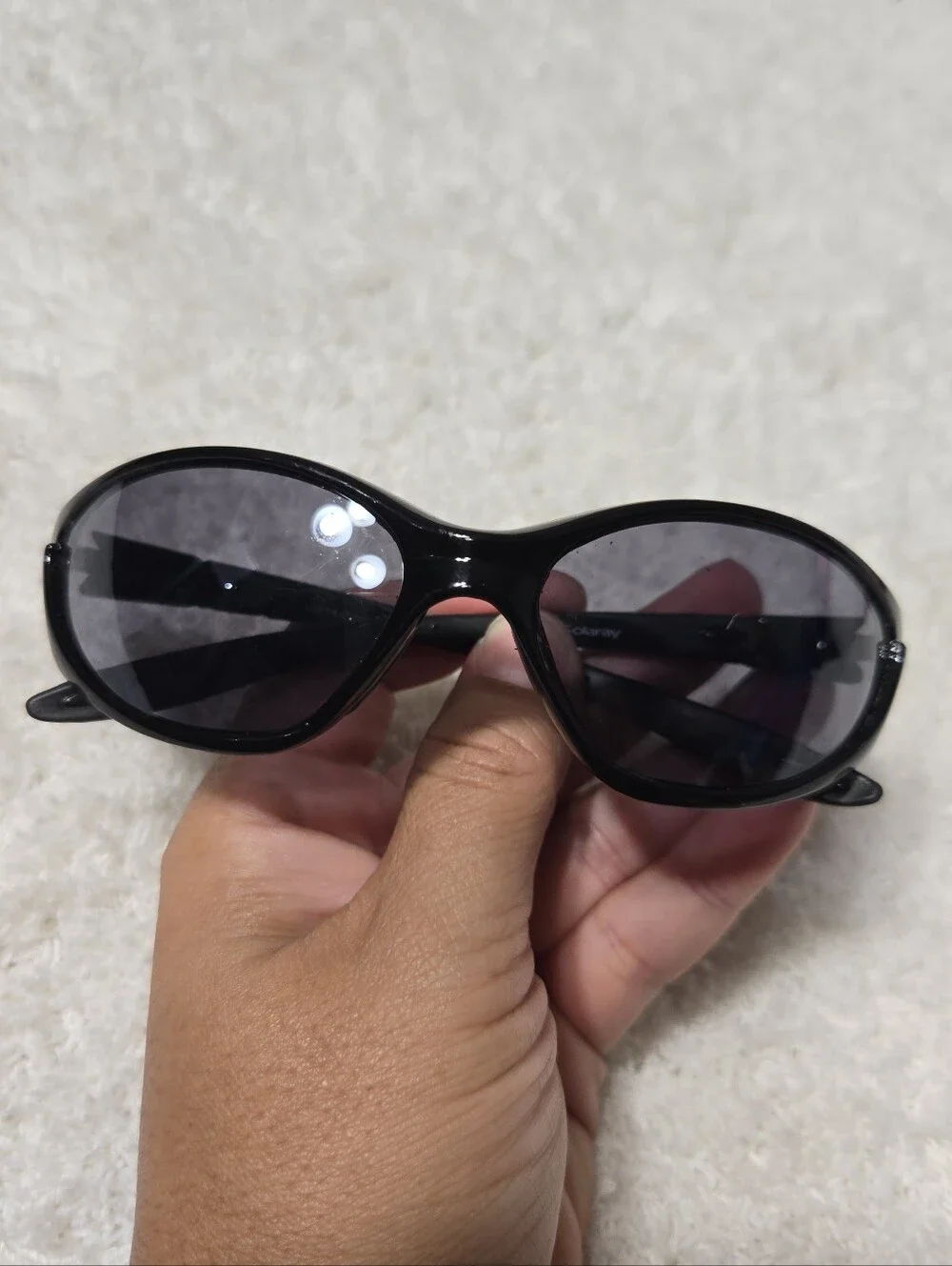 Solaray Black Sport Sunglasses Unisex